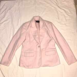 Focus 2000 pastel pink button blazer size 6